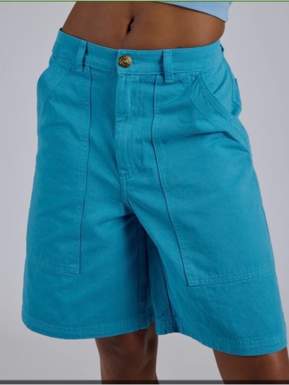 NIB Big Bud Press ORANGE long line work Shorts XS outerknown Doen Khaite Celine